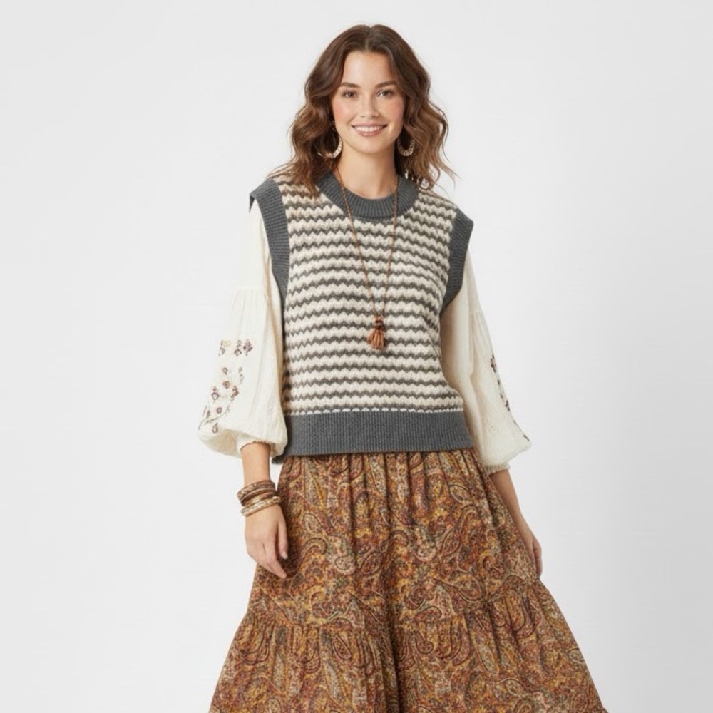Debut Knit Sweater Vest